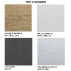 Mesa Extensible Moderna hasta 300 cm en Laminado y Vidrio Made in Italy - Tear Viadurini