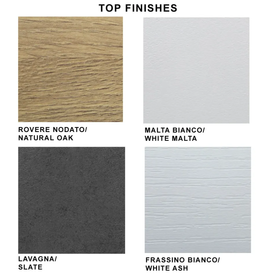 Mesa Extensible Moderna hasta 300 cm en Laminado y Vidrio Made in Italy - Tear Viadurini