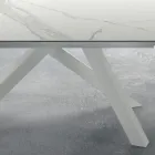 Mesa extensible moderna hasta 278 cm en cerámica Made in Italy - Settimmio Viadurini