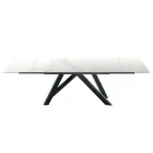 Mesa extensible moderna hasta 278 cm en cerámica Made in Italy - Settimmio Viadurini