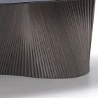 Mesa moderna con encimera de gres con efecto mármol hecha en Italia, Adrano Viadurini