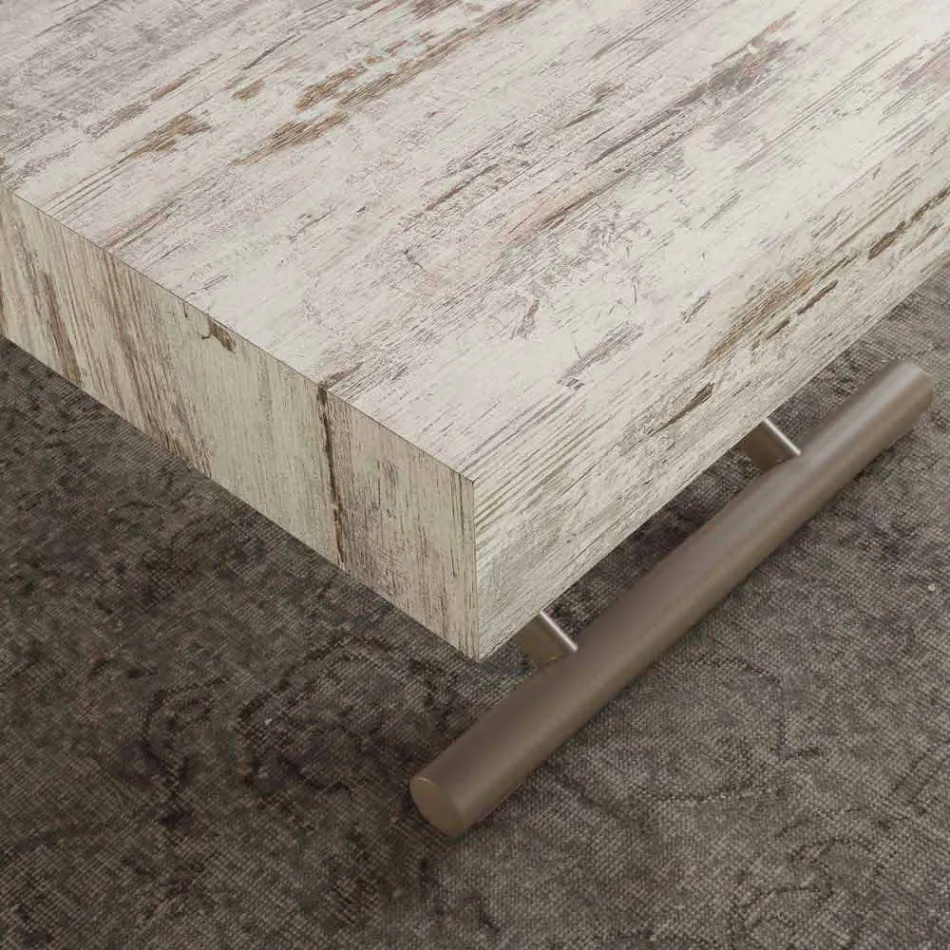 Mesa extensible o mesita con tapa de melamina Palau Viadurini