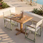 Mesa Exterior con Pie Central de Varios Tamaños - Yggdrasil Viadurini