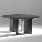 Mesa de comedor ovalada de contrachapado de fresno - Capricorn Viadurini
