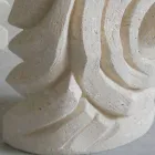 Petra mesa ovalada con Furias de cristal de diseño moderno Viadurini