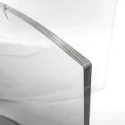 Mesa ovalada de plexiglás transparente fabricada en Italia - Gabriela Viadurini