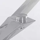 Mesa de comedor con tapa de cristal templado Homemotion - Denda Viadurini