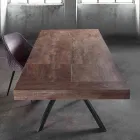 Mesa de comedor en madera de melamina extensible hasta 280 cm - Lukas Viadurini