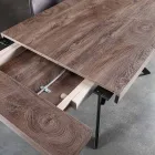 Mesa de comedor en madera de melamina extensible hasta 280 cm - Lukas Viadurini