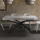 Mesa de comedor en madera de melamina extensible hasta 280 cm - Lukas Viadurini