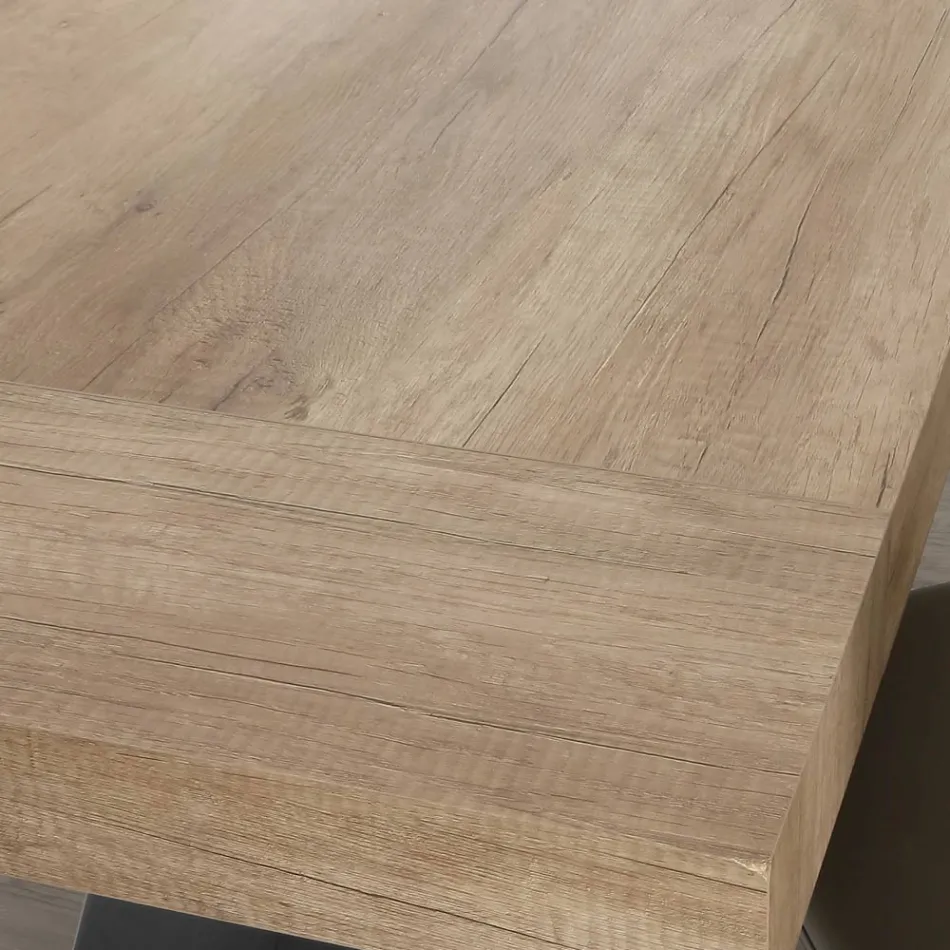 Mesa de comedor en madera de melamina extensible hasta 280 cm - Lukas Viadurini