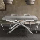Mesa de comedor en madera de melamina extensible hasta 280 cm - Lukas Viadurini