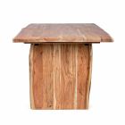 Mesa de comedor moderna de madera de acacia Homemotion - Pinco Viadurini