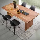 Mesa de comedor moderna de madera de acacia Homemotion - Pinco Viadurini