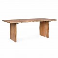 Mesa de comedor moderna de madera de acacia Homemotion - Pinco