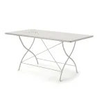 Mesa plegable de exterior de acero galvanizado Made in Italy - Selvaggia Viadurini