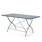 Mesa plegable de exterior de acero galvanizado Made in Italy - Selvaggia Viadurini