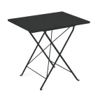 Mesa de jardín plegable en acero galvanizado Made in Italy - Akila Viadurini