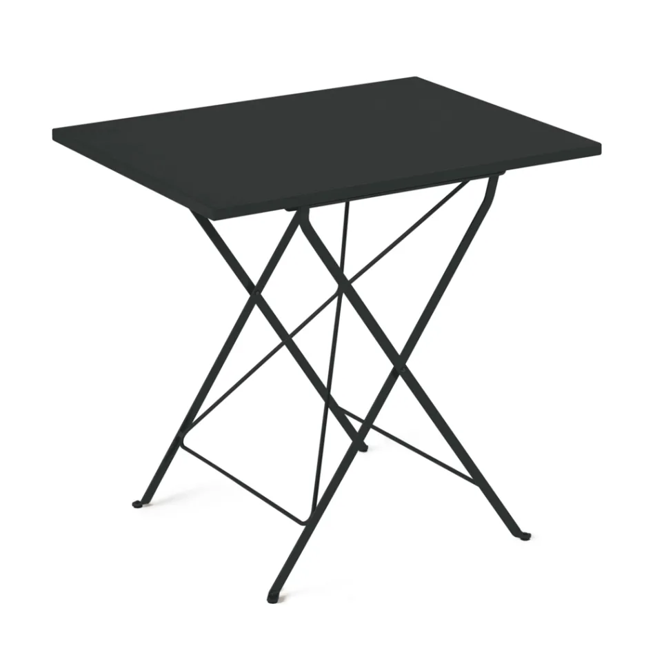 Mesa de jardín plegable en acero galvanizado Made in Italy - Akila Viadurini