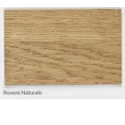 Mesa de roble macizo chapado y base de cristal Made in Italy - Noelia Viadurini