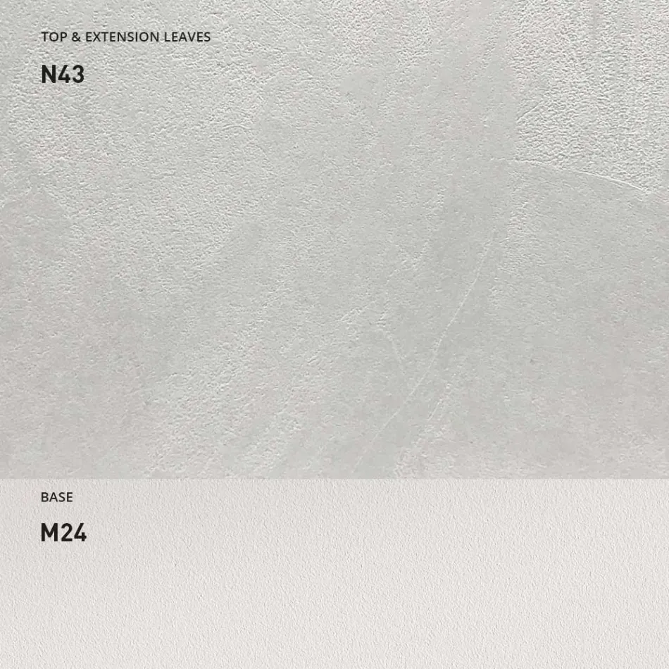 Mesa de Comedor Extensible 190 cm Metal y Madera Made in Italy - Euclidean Viadurini