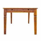 Mesa de comedor extensible hasta 290 cm en madera maciza Homemotion - Carbo Viadurini