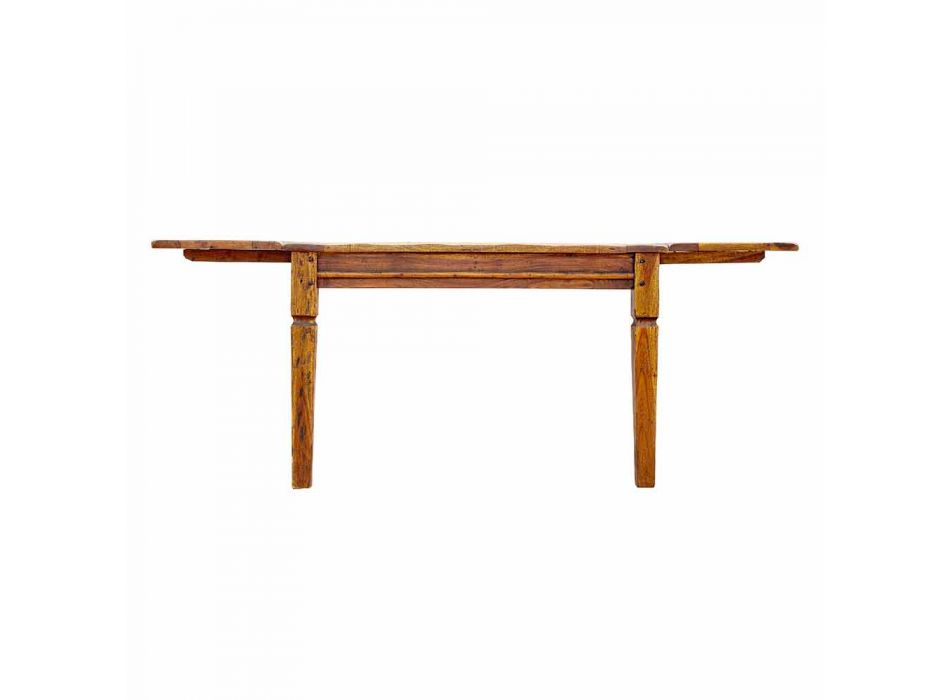 Mesa de comedor extensible hasta 290 cm en madera maciza Homemotion - Carbo Viadurini