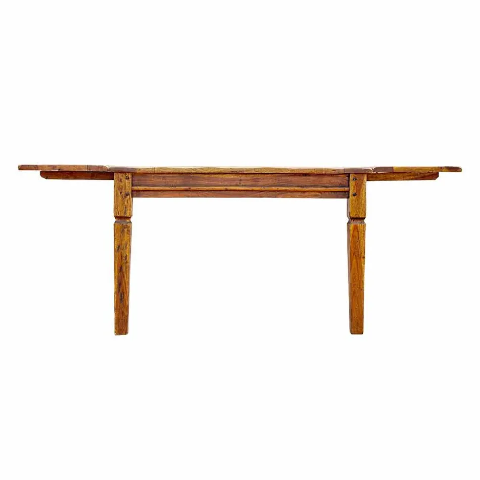 Mesa de comedor extensible hasta 290 cm en madera maciza Homemotion - Carbo Viadurini