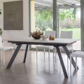 Mesa extensible hasta 2,8 metros con tapa de cerámica Made in Italy - Paoluccio