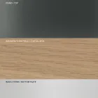 Mesa de Comedor con Tapa Cuadrada de Vidrio y Base de Madera Made in Italy - Kuadro Viadurini