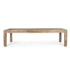 Mesa de comedor en madera de olmo reciclada de diseño clásico Homemotion - Badia Viadurini