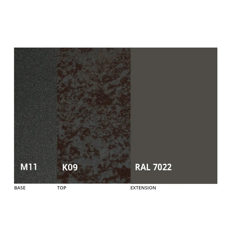 Mesa de Comedor Redonda con Tapa Extensible hasta 180 cm Made in Italy - Muschio Viadurini