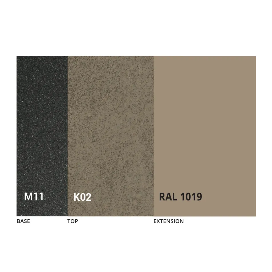 Mesa de Comedor Redonda con Tapa Extensible hasta 180 cm Made in Italy - Muschio Viadurini