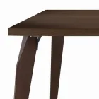 Mesa de Comedor Estructura y Tapa en Madera Maciza Made in Italy - Giustino Viadurini