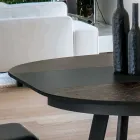 Mesa de Comedor Redonda Extensible a 270 cm en Cerámica Made in Italy - Muschio Viadurini