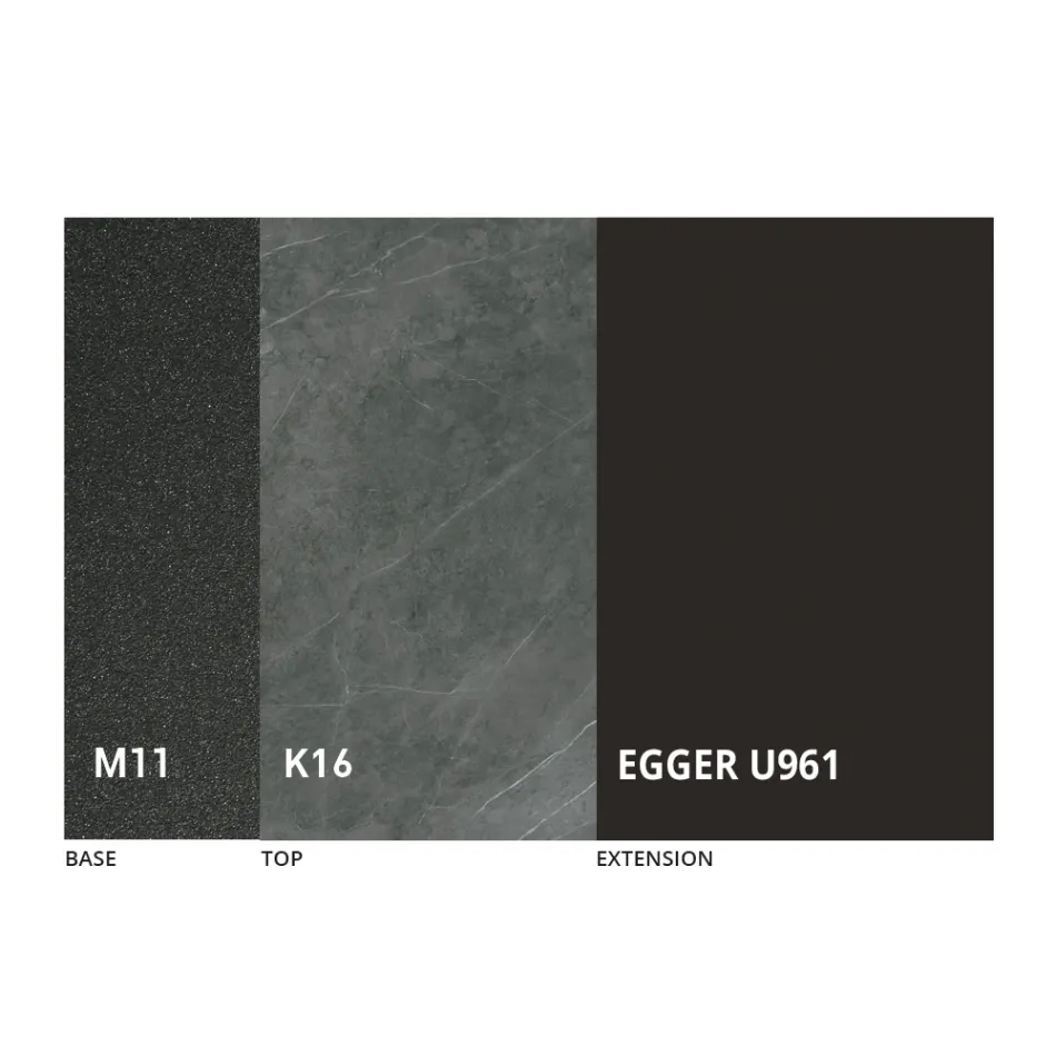 Mesa de Comedor Redonda Extensible a 270 cm en Cerámica Made in Italy - Muschio Viadurini