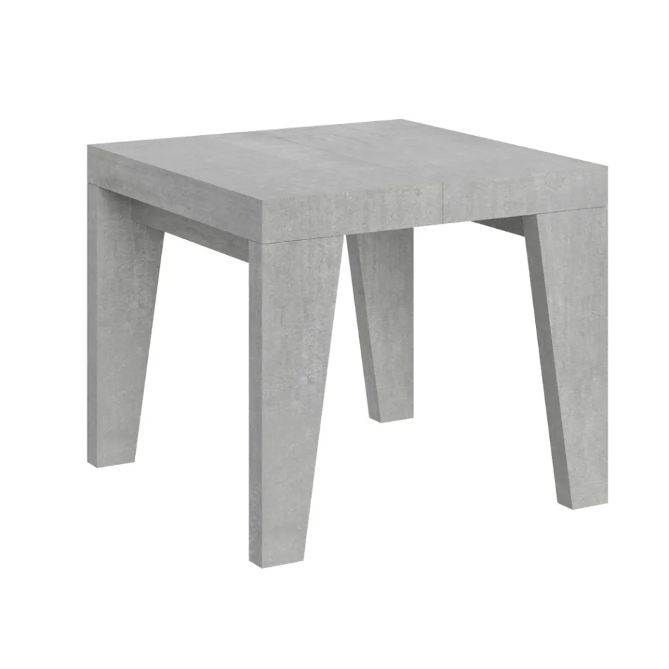 Mesa Cuadrada Extensible hasta 246 cm en Madera Made in Italy - Flor Viadurini