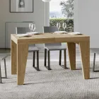 Mesa Cuadrada Extensible hasta 440 cm en Madera Made in Italy - Flor Viadurini