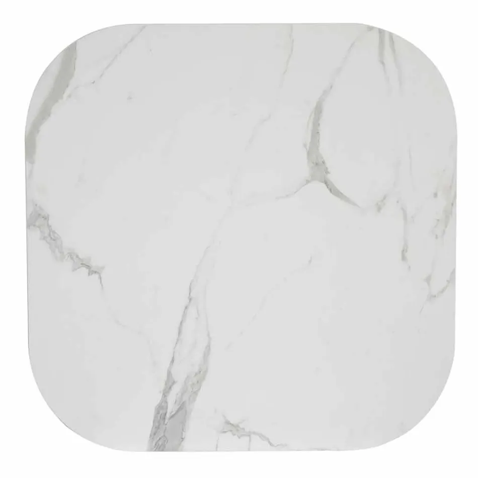 Mesa de comedor cuadrada, sobre de HPL - Siglo XIX por Slide Viadurini