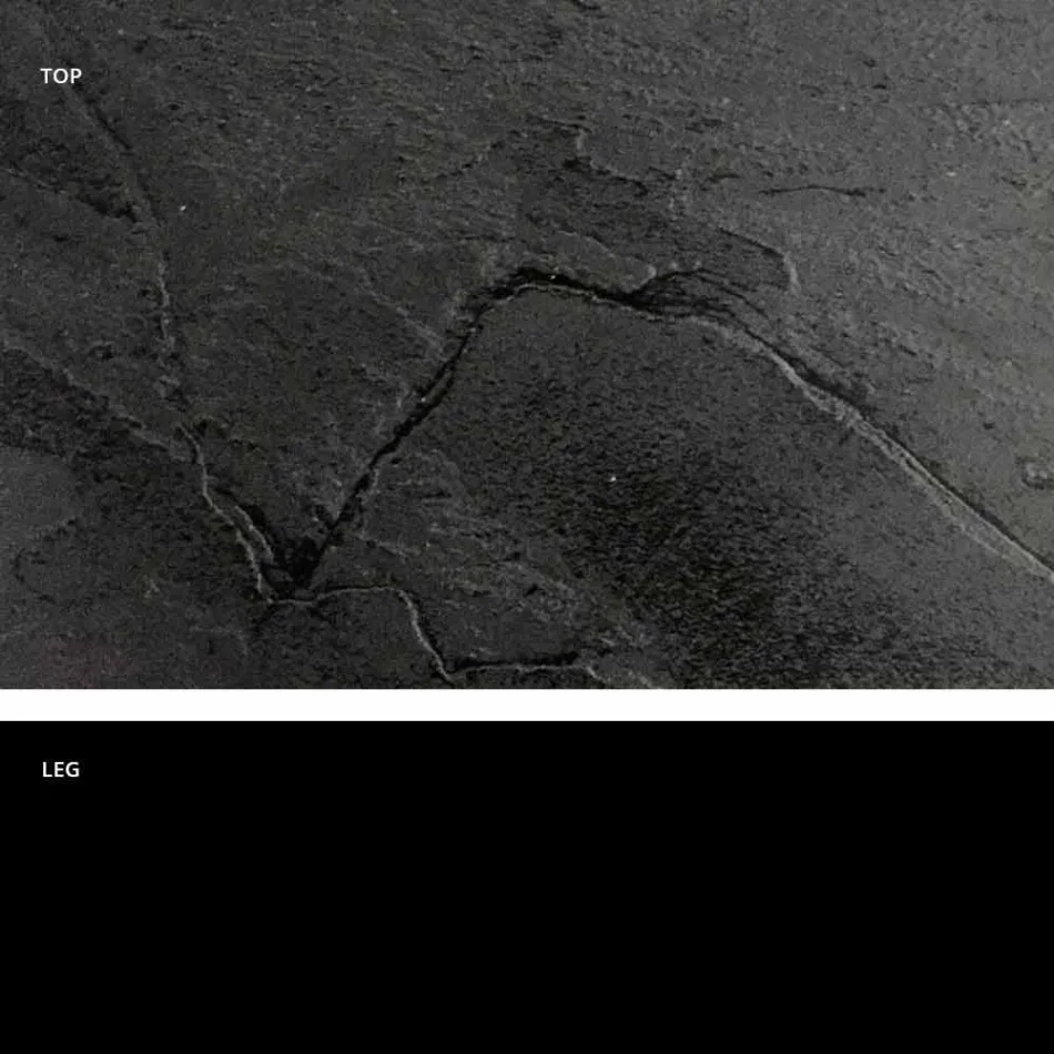 Mesa de comedor cuadrada, sobre de HPL - Siglo XIX por Slide Viadurini