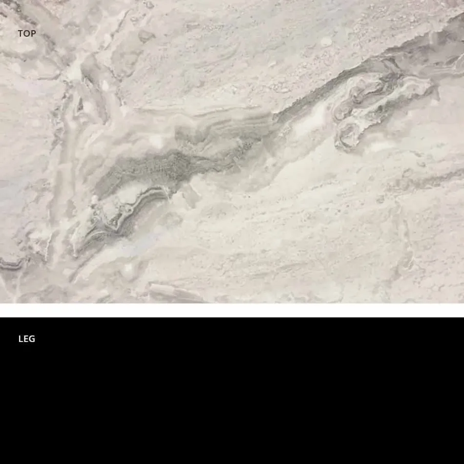 Mesa de comedor cuadrada, sobre de HPL - Siglo XIX por Slide Viadurini