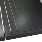 Mesa rectangular extensible hasta 240 cm para exterior en aluminio - Hoja Viadurini