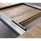 Mesa rectangular extensible en Lamianto (300 cm o 340 cm) - Passoa Viadurini