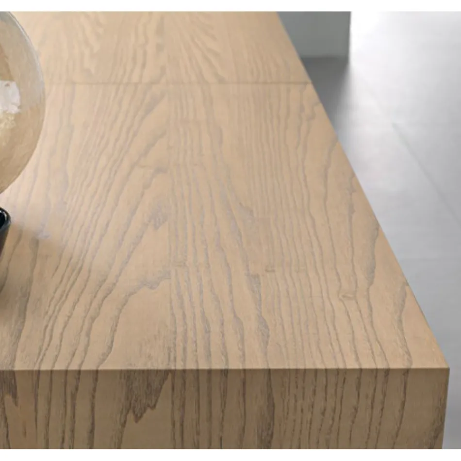 Mesa rectangular extensible (300 cm o 340 cm) en madera - Passoa Viadurini