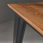 Mesa extensible rectangular hasta 2,2 m tapa de madera Made in Italy - Alicia Viadurini
