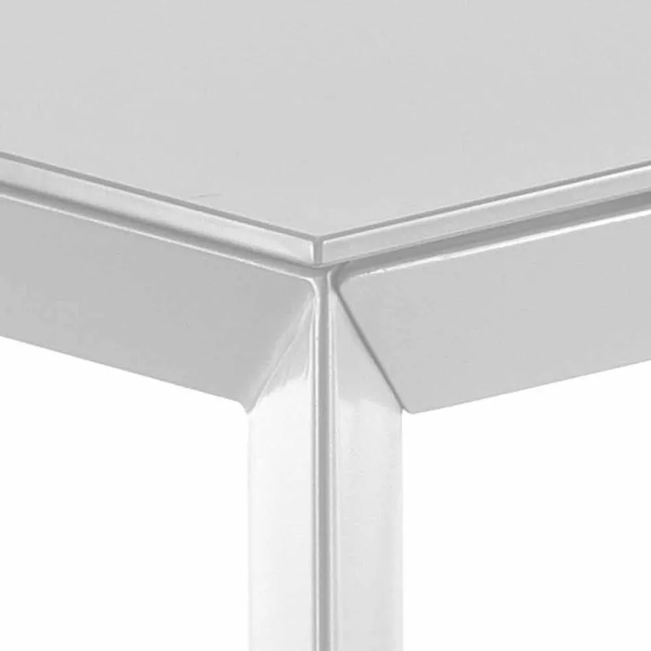 Mesa extensible hasta 220 cm mate de Jordy blanco Viadurini