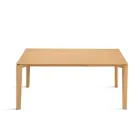Mesa rectangular para ocho personas en MDF y madera ecológica, varios acabados - Enea Viadurini