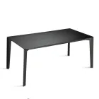 Mesa rectangular para ocho personas en MDF y madera ecológicos, varios acabados - Enea Viadurini