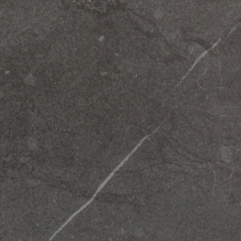 Mesa redonda de exterior en cerámica de piedra gris Made in Italy - Pegaso Viadurini