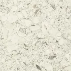 Mesa redonda de exterior en cerámica de terrazo blanco Made in Italy - Pegaso Viadurini